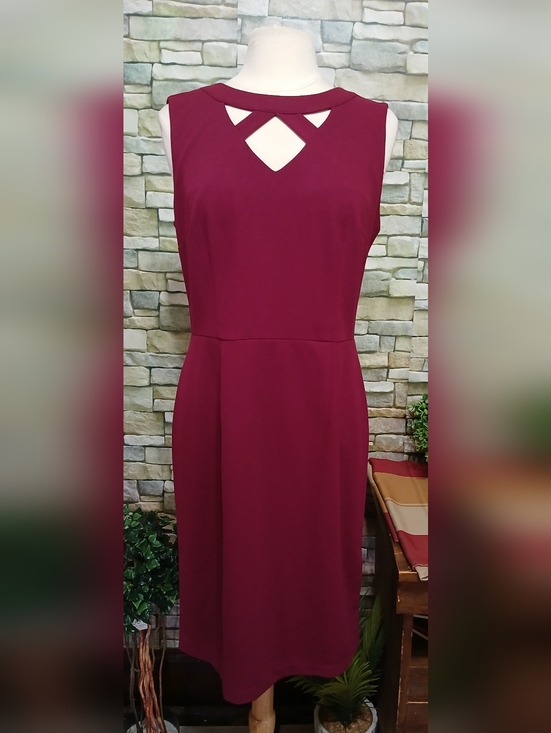 Alyx Dresses & Skirts - New Alyx Sheath Dress Midi Cranberry Formal Size 12